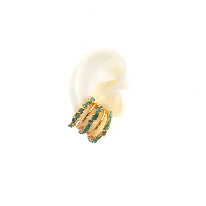 Abacus Stone Earcuff