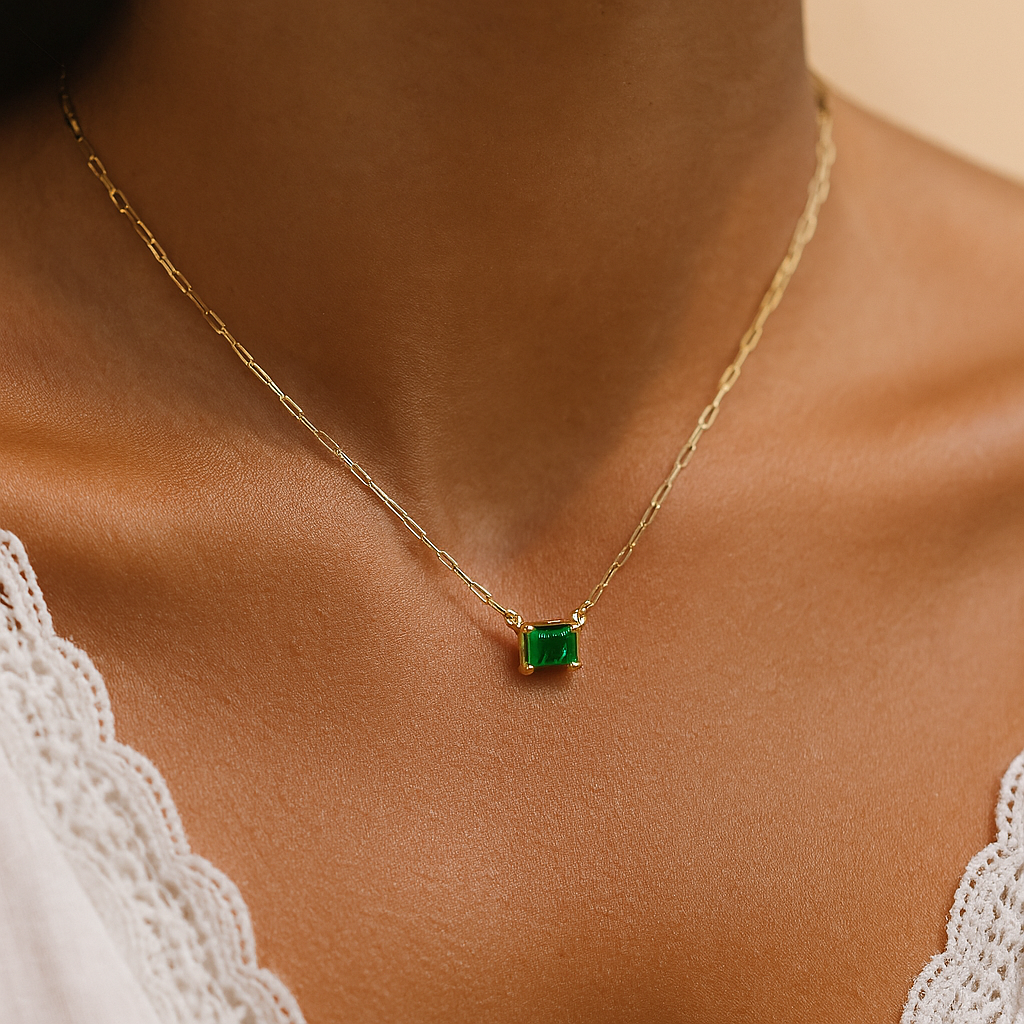 Green Sparkle Necklace