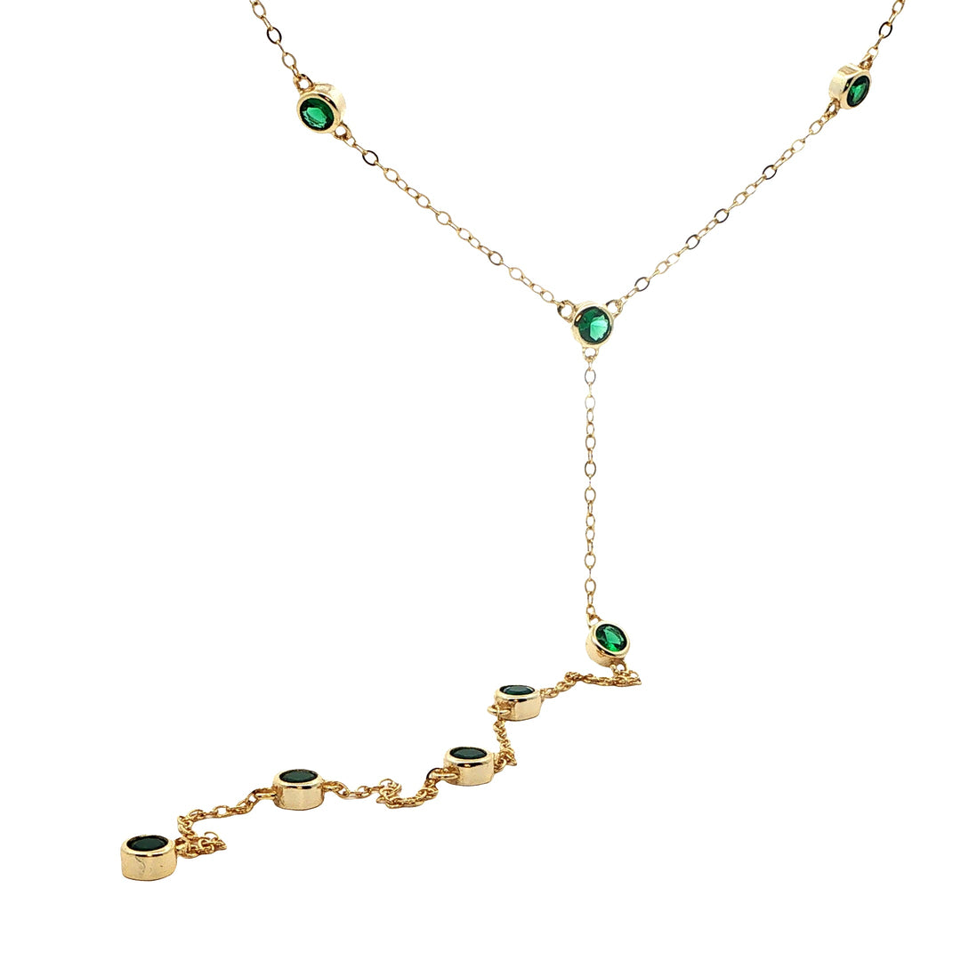 Green Tie Necklace
