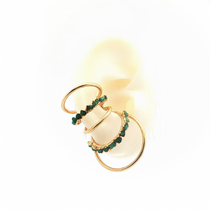 Abacus Stone Earcuff