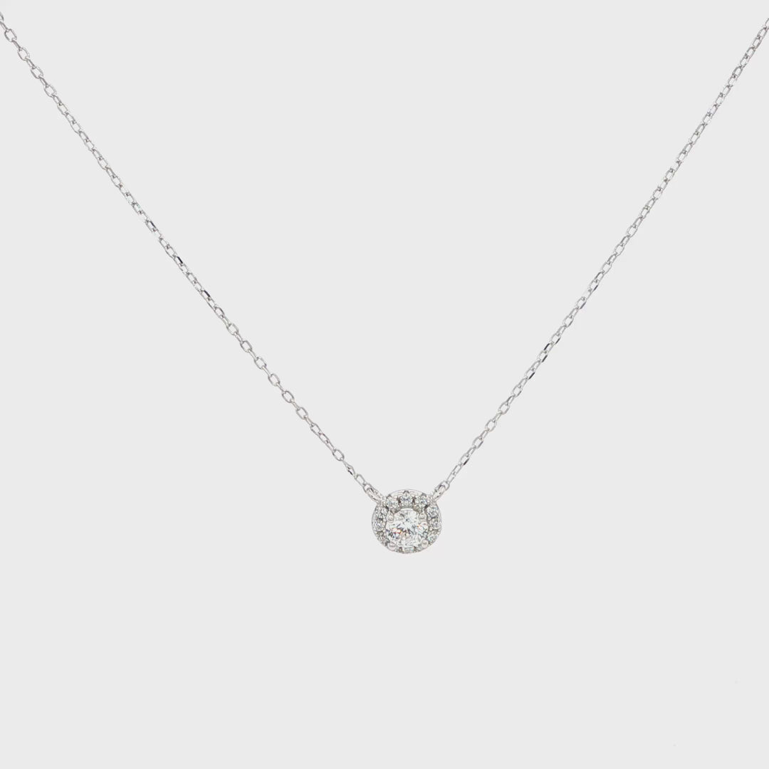 Silver Halo Necklace