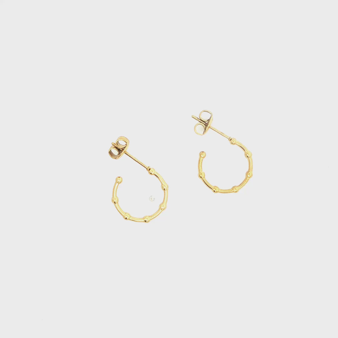 Dog Gold Hoops
