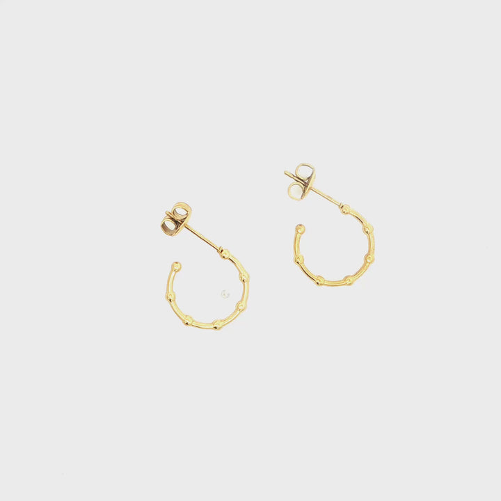 Dog Gold Hoops